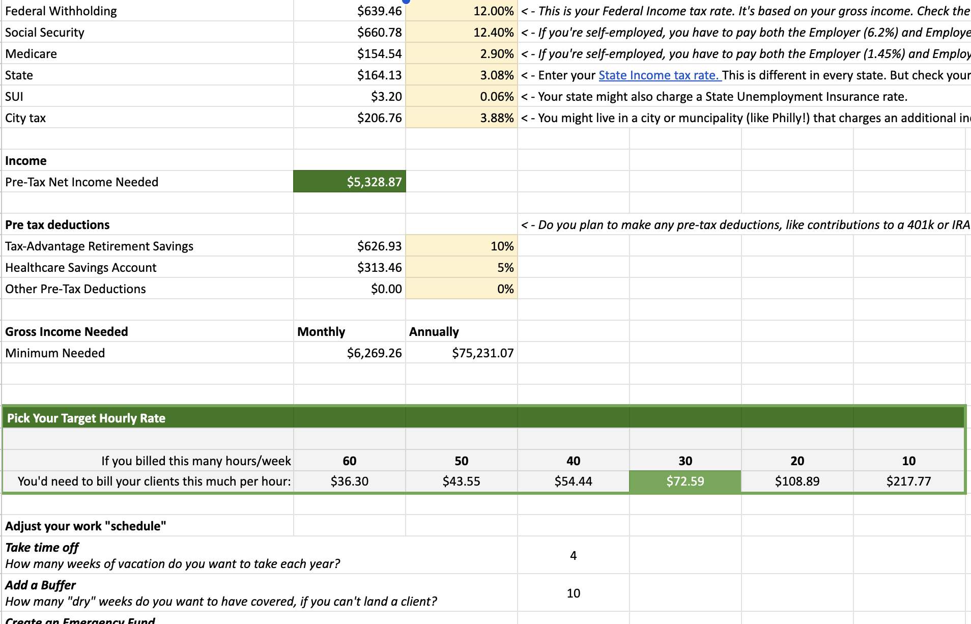 Budgeting Worksheet